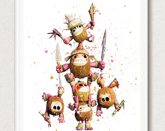Kakamora print Etsy photo regarding Kakamora Printable called Kakamora print Etsy